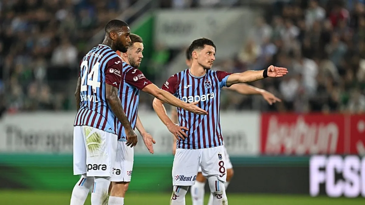 Son dakika: Trabzonspor, St. Gallen karşısında tur peşinde! 11’ler belli oldu