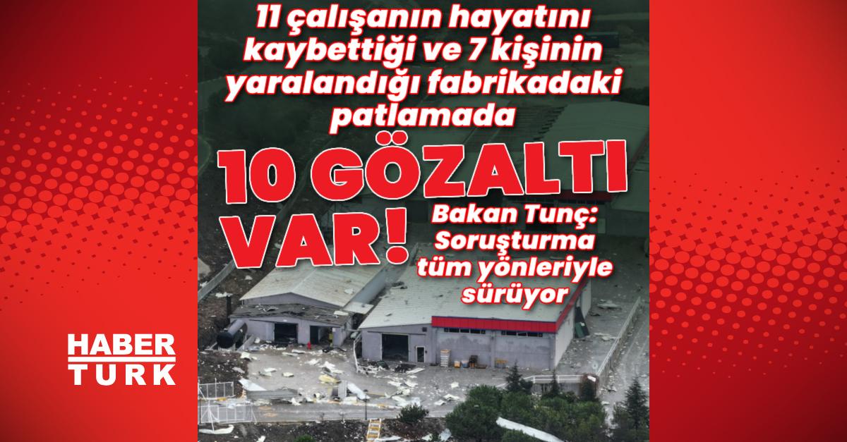 Balıkesir’deki patlamada 10 kişi gözaltına alındı